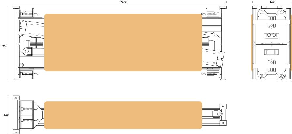 Verpackungsmaße Säulenhebebühne TP22