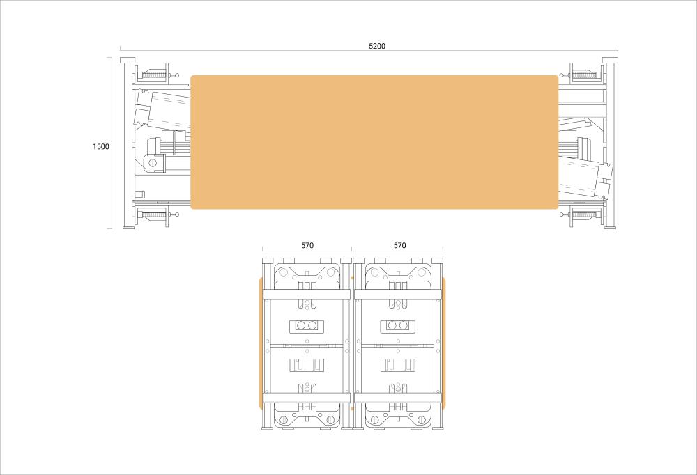 Verpackungsmaße 4 Säulenhebebühne FP53