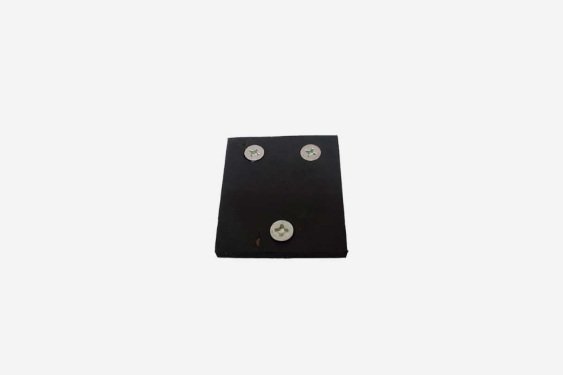 Gummiauflage in schwarz