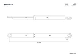 Technische Zeichnung SP157 - Tragarm