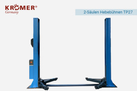 Hauptansicht der 2 Säulen Hebebühne Friedrich Krupp TP27
